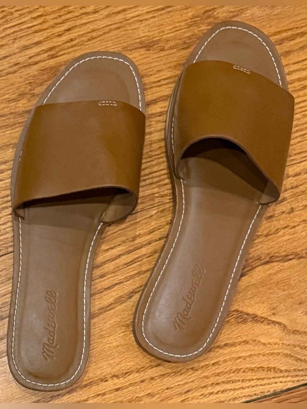 NWOT Madewell Slide Flats, Brown